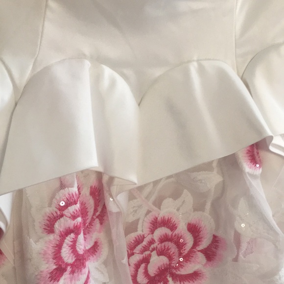 HOMECOMING White/pink cocktail dress by Tony Bowls - Picture 6 of 6